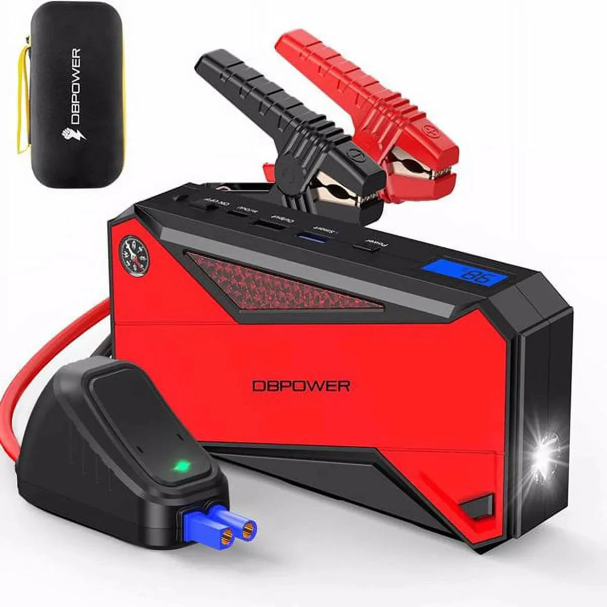 Peak 1600A 18000mAh Car Battery Jump Starter, up to 7.2 Gas, 5.5L Diesel Engines, Portable Battery Booster with Smart
