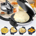 10-Inch Non-Stick Crepe Maker, 1800W Stainless Steel, Adjustable Temperature