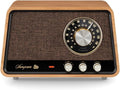 9 High-definition radio / FM / AM - RDS / Bluetooth / AUX - High-quality wooden case radio