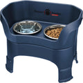 USA-Made High-Stand Food Dividing Bowl Set for Large Dogs, Anti-Spill with Leg Extensions