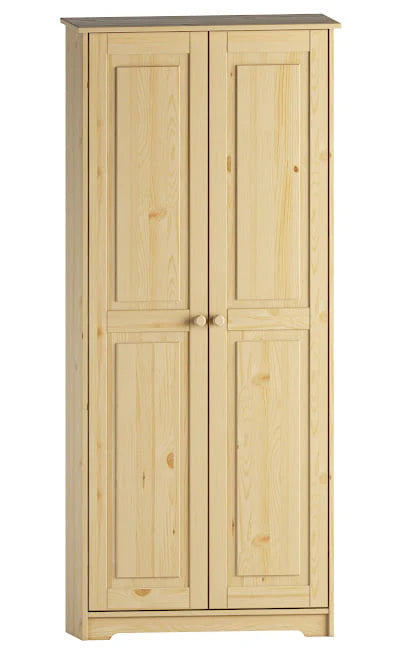 Solid Wood Pantry Storage Cabinet, Freestanding Kitchen Cupboard, Closet with Shelves