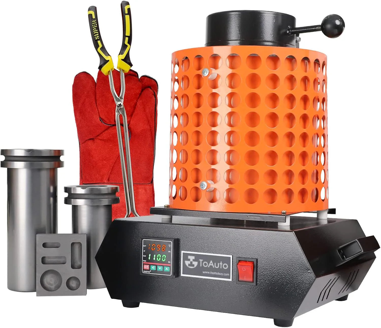 TOAUTO Gold Melting Furnace TGF3000-V1.1, 1 3KG, 1400W, 2100F