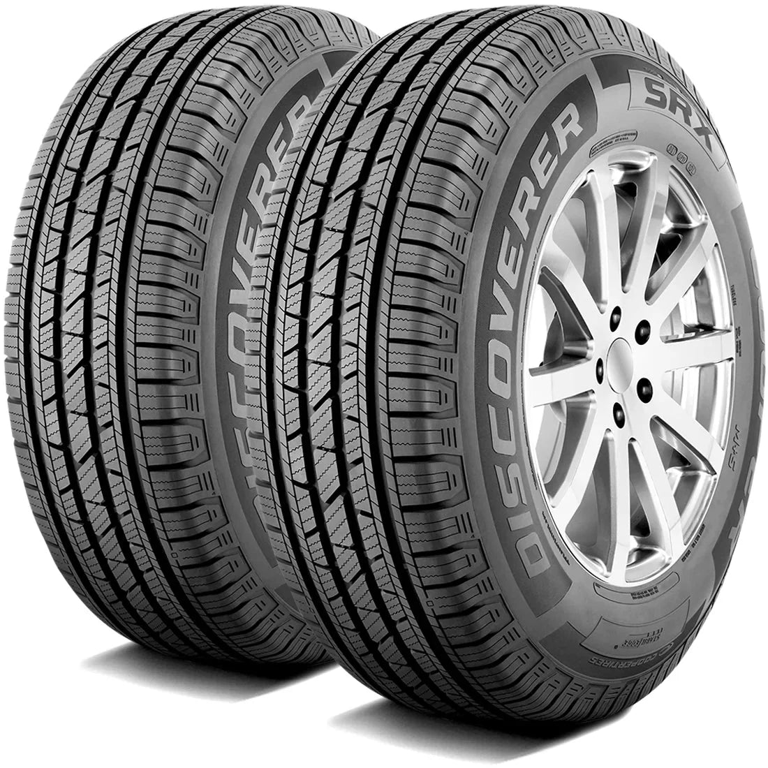 Pair of 2 (TWO) Cooper Discoverer SRX 265/65R17 112T AS A/S All Season Tires Fits: 2005-15 Toyota Tacoma Pre Runner, 2000-06