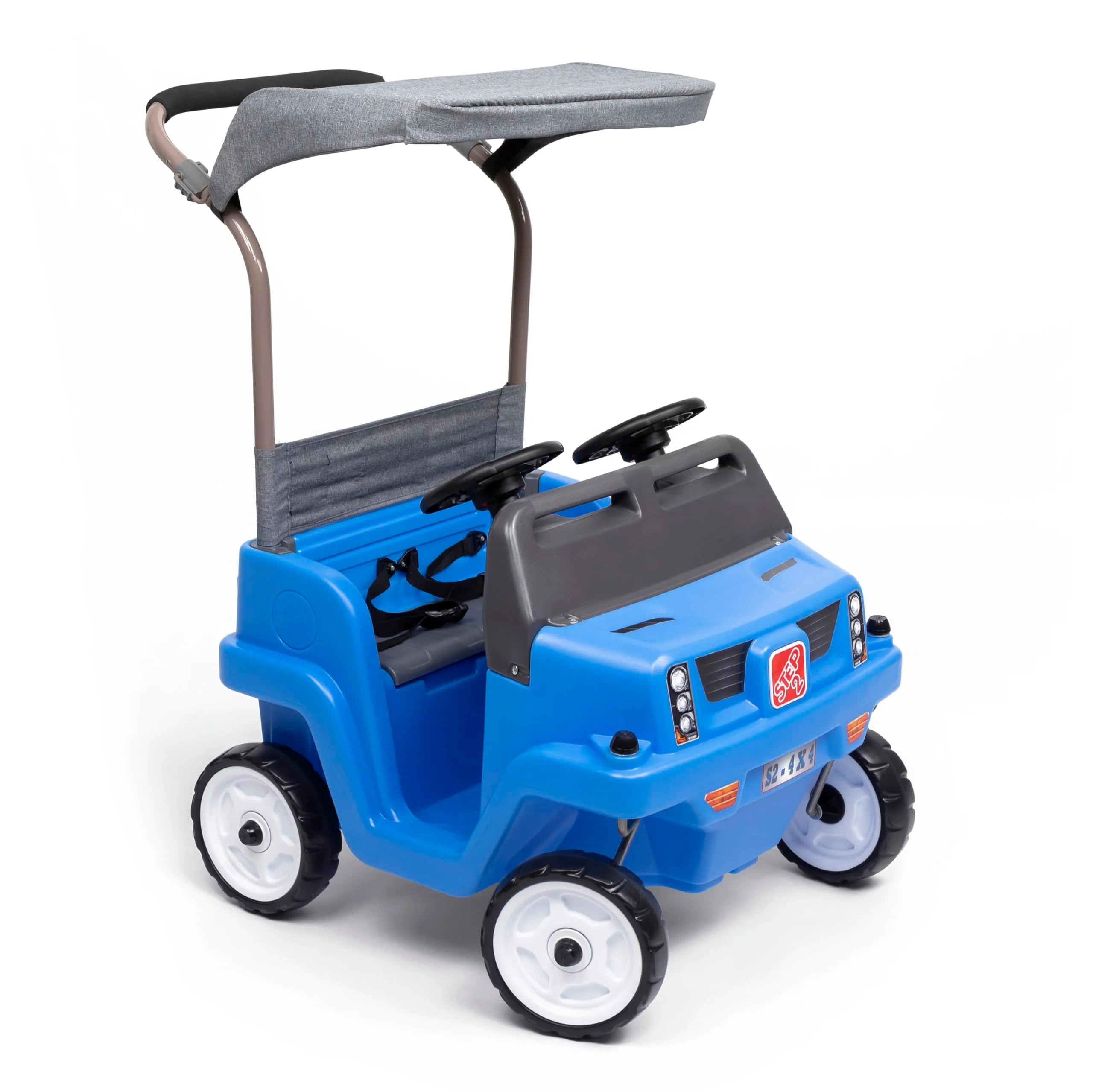Step2 Side-by-Side Push Around SUV, Kids Push Car, 2 Seats