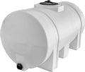 Horizontal Polyethylene Reservoir Water Tank with Legs, 550 Gallon, Made in the USA, Poly Tank for Water and Non-Flammable