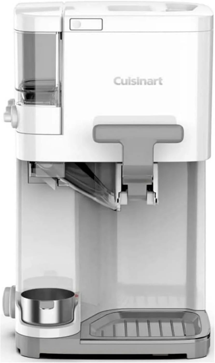 Cuisinart Soft Serve Ice Cream Machine- Mix It In Ice Cream Maker for Frozen Yogurt, Sorbet, Gelato, Drinks 1.5 Quart, White
