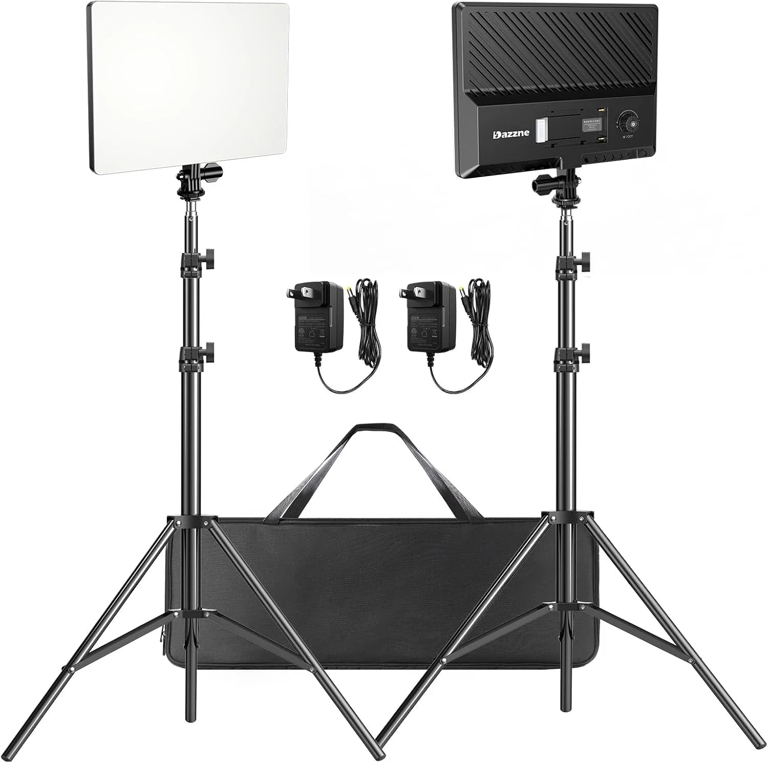D50 LED Video Light Panel Lights 15.4", 2 Packs 45W 3000K-8000K Bi-Color Dimmable Photography Lighting, CRI 96 Videography