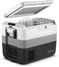 Portable Car Refrigerator, -14.8 to 50, 58-Quart Compressor Travel Fridge with Two-way Open Door, Operating Panel, Groove