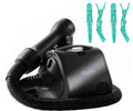 Reverse-Air Hair Dryer with Hair Clips Black