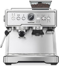 20" Double Steam Tube Espresso Machine with Frother, Detachable Tank, Professional Coffee Maker for Cappuccino Latte