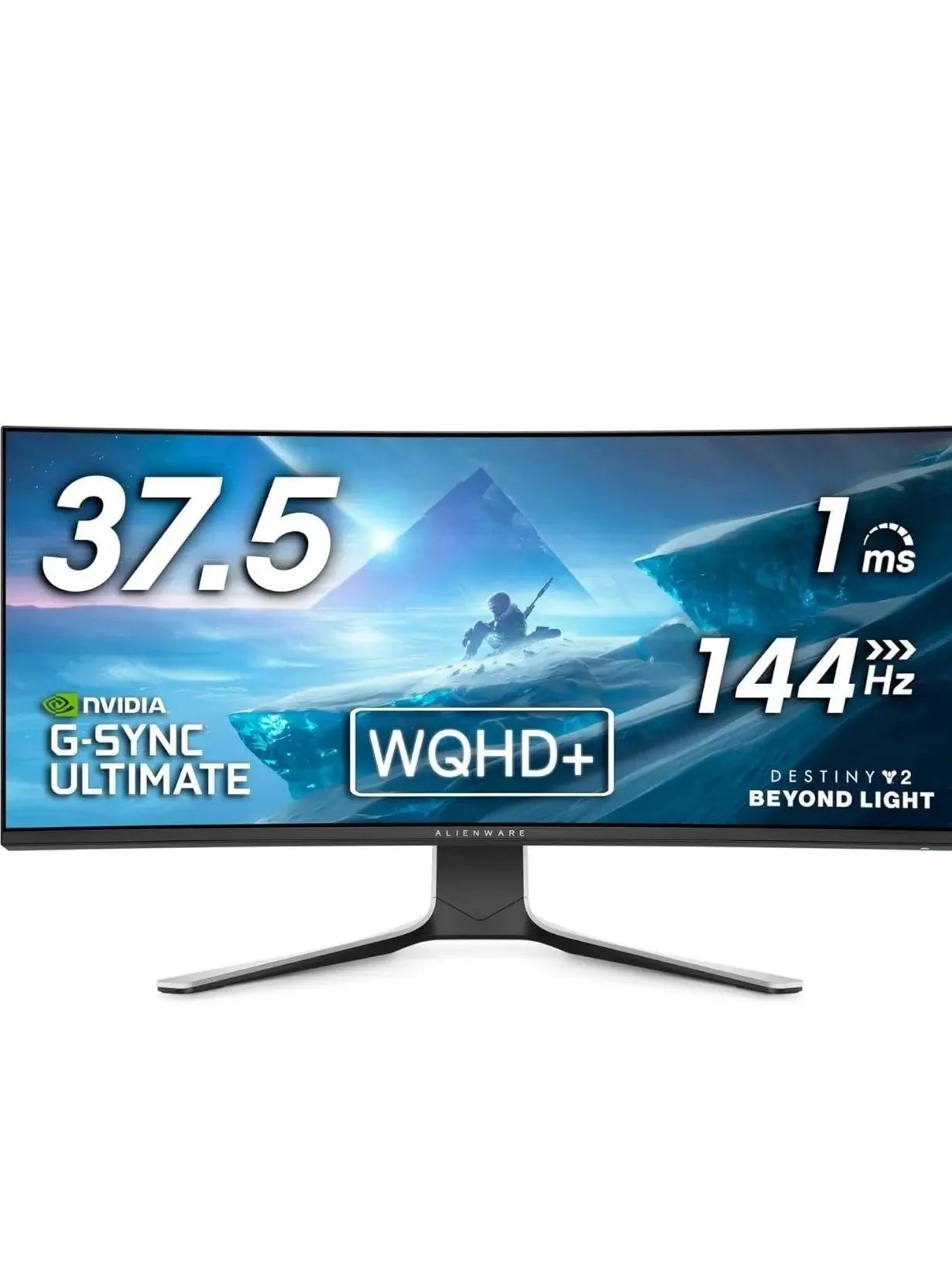 Alienware Ultrawide Curved Gaming Monitor 38 Inch, 144Hz Refresh Rate, 3840 x 1600 WQHD , IPS, NVIDIA G-SYNC Ultimate, 1ms