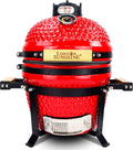 13-inch ceramic Kamodo charcoal barbecue grill - red