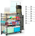 Extra Large Fishing Rod Rack 15 Hooks, Holds 20 Rods Tackle/Reel Storage (45.2")