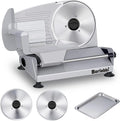 Meat Slicer, 200W Electric Food Slicer with Two Removable 7.5"Stainless Steel Blades