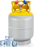 30 LB Refrigerant Recovery Tank for R12, R22, R134A, R410A Refrigerant with 1/4 SAE Y-Valve Liquid/Vapor Reclaim Tank AC