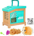 Soft interactive guinea pig and her cage, 20 sounds and reactions