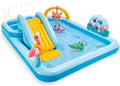 Inflatable Jungle Adventure Play Center - 96′′ x 78′′ x 28′′ - Kiddie Pool for Ages 2 and Up