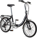 Schwinn Loop Adult Folding Bike for Men and Women, 20-inch Wheels, 7-Speed Drivetrain