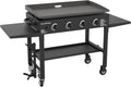 36" Gas Griddle Cooking Station 4 Burner Flat Top Gas Grill Propane Fueled Restaurant Grade Professional 36" Outdoor Griddle