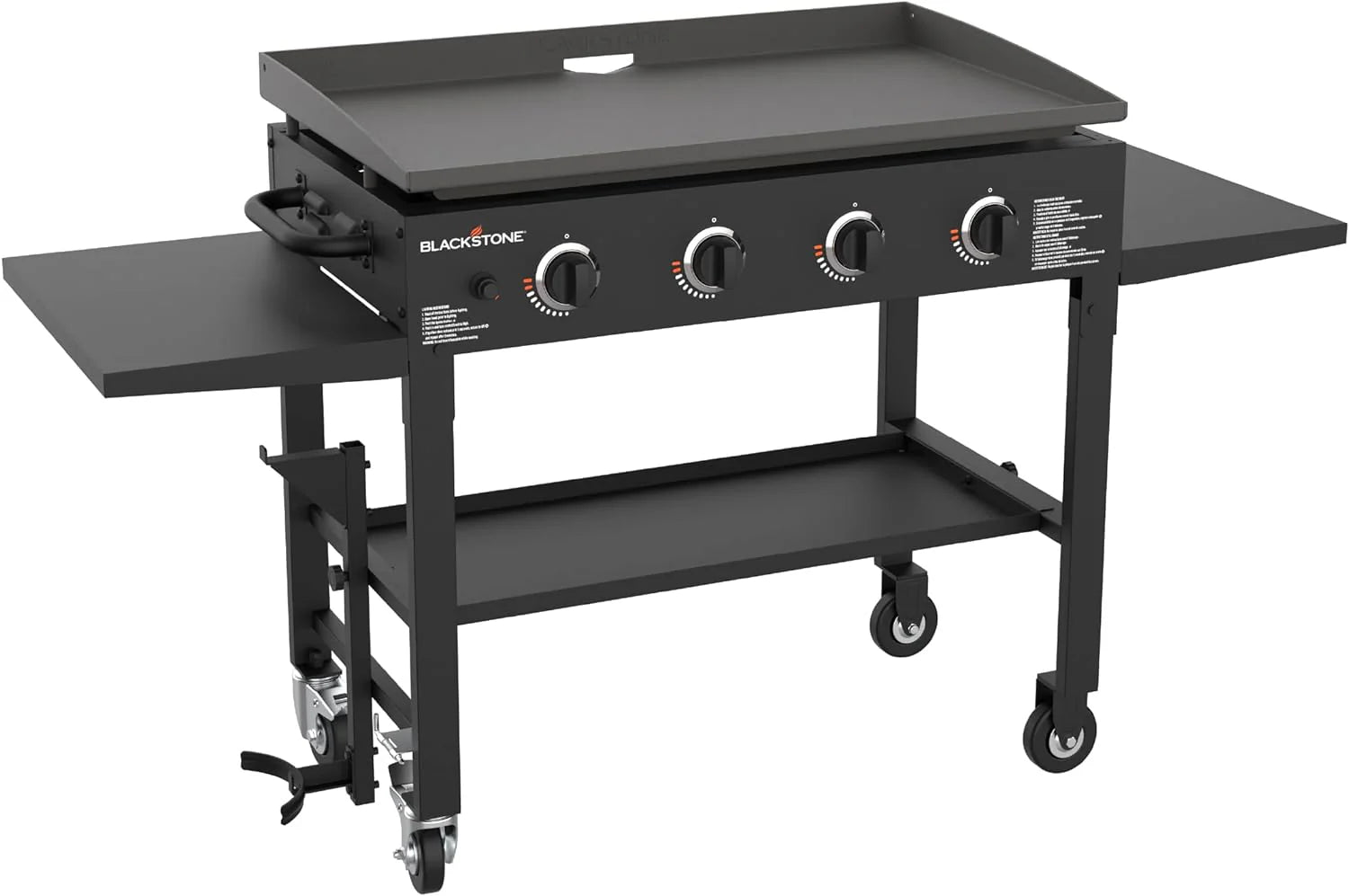 36" Gas Griddle Cooking Station 4 Burner Flat Top Gas Grill Propane Fueled Restaurant Grade Professional 36" Outdoor Griddle