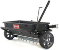 Tow-Behind Lawn & Garden Spiker/Seeder/Drop Spreader for Seed,Fertilizer, Salt, Ice Melt; Designed to Pull Behind Lawn &