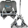 WAVESRX TriAnchor Stainless Steel Folding PWC Boat Anchor Kit, Compact Instant Setting Marine Anchor
