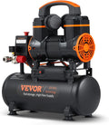 4.8 Gallon Air Compressor, 1.2 HP, 2.2 CFM@90PSI, Oil-Free, 116PSI Max, 70dB Silent, for Auto Repair & Tire Inflation