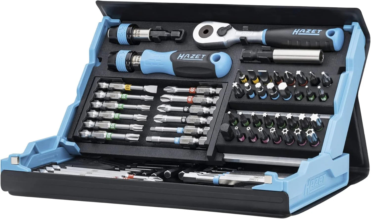 Hazet 2200SC-31 SmartCase 73-Piece Bit Set 1/4" Drive, Foldable
