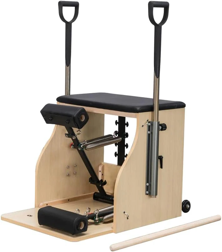 Pilates Chair, Split-Pedal Stability Combo Chair with Handles,Pilates Reformer Machine,Pilates Equipment for Home Or Studio