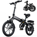 Electric Bike for Adults 500W Motor, 20 mph Folding Ebike, 14"/16"/20" Adults Electric Bicycles with Smart Uphill, 280.8Wh
