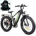 Electric Bike for Adults 1000W, 48V 17.5AH Battery Adult Electric Bicycles, 26 Fat Tire Full Suspension Ebike, 28MPH Mountain