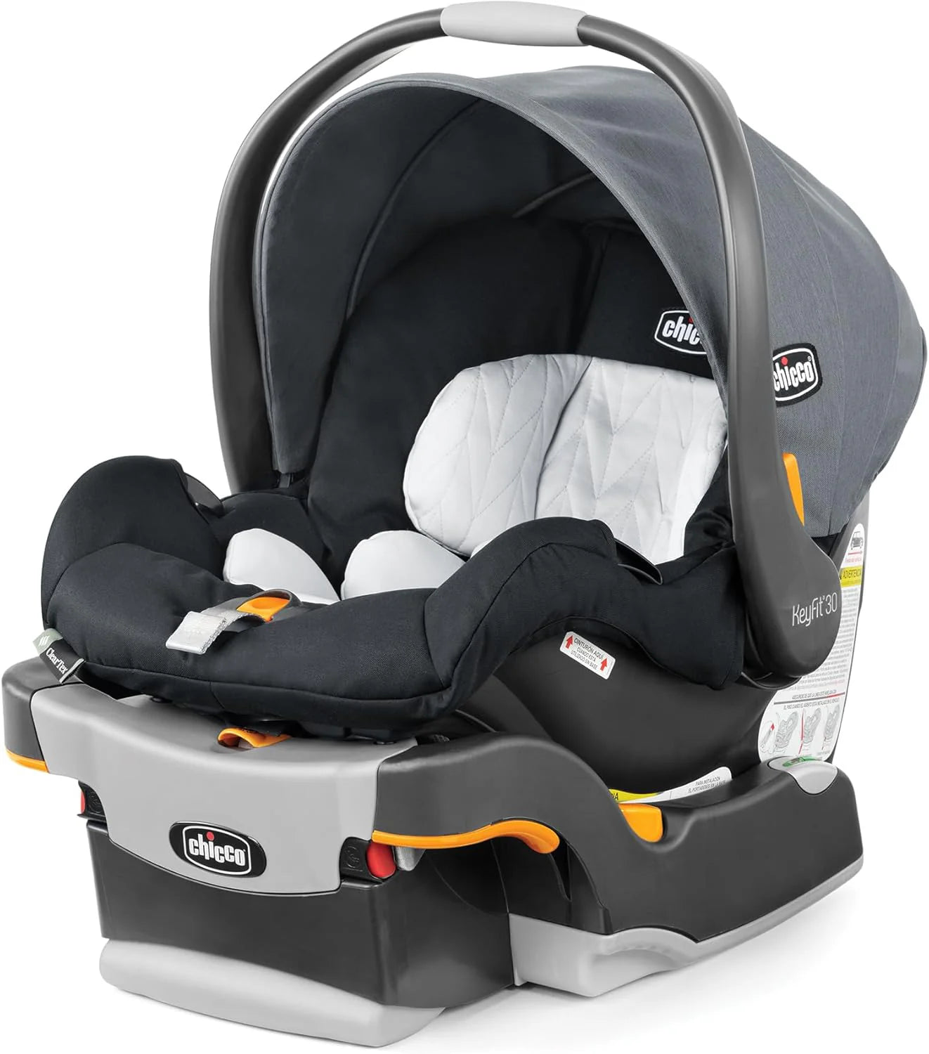 Infant Car Seat and Base, Rear-Facing Seat for 4-30 lbs., Includes Head and Body Support, Compatible with Chicco Strollers