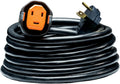 30 Amp 30ft RV Extension Cord Locking, Weatherproof, Reverse Polarity Light