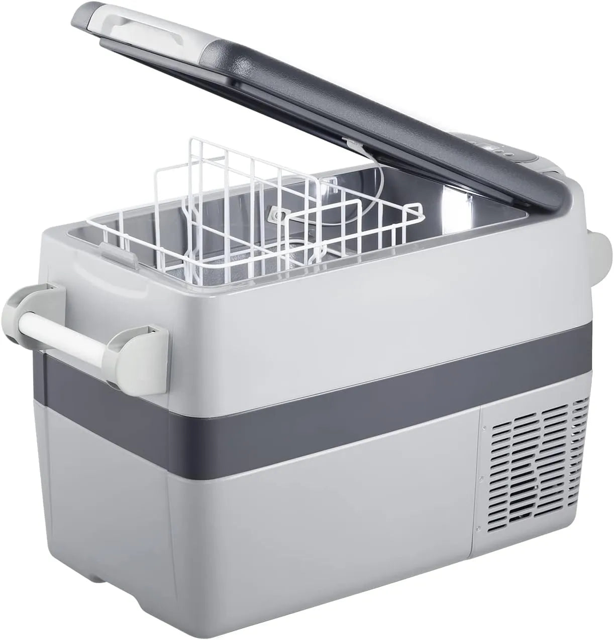 Portable Refrigerator,Portable Freezer,32 Quart(30L) Electric Cooler,Car Refrigerator,12/24V DC Cable & 110/240V AC,Car