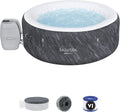 Bestway SaluSpa Fiji AirJet Large Round 2 to 4 Person Inflatable Hot Tub Portable Outdoor Spa with 120 AirJets and