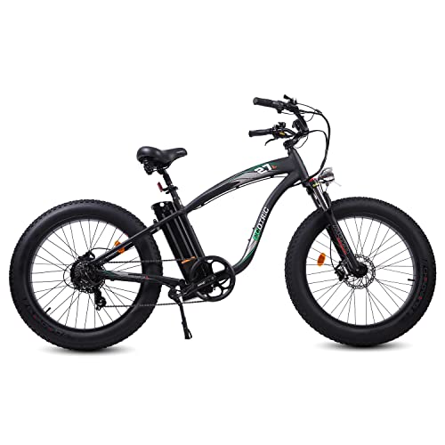 750W Electric Bike 26" Fat Tire Adult Electric Bicycles 48V 13AH Removable Lithium Battery Ebike with Suspension Fork