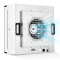 Laminar Flow Hood, H-14 HEPA Filter with Safety Locks, Class 100/ ISO Class 5 Cleanliness, Fan Filter Unit 22.6x22.6in Flow