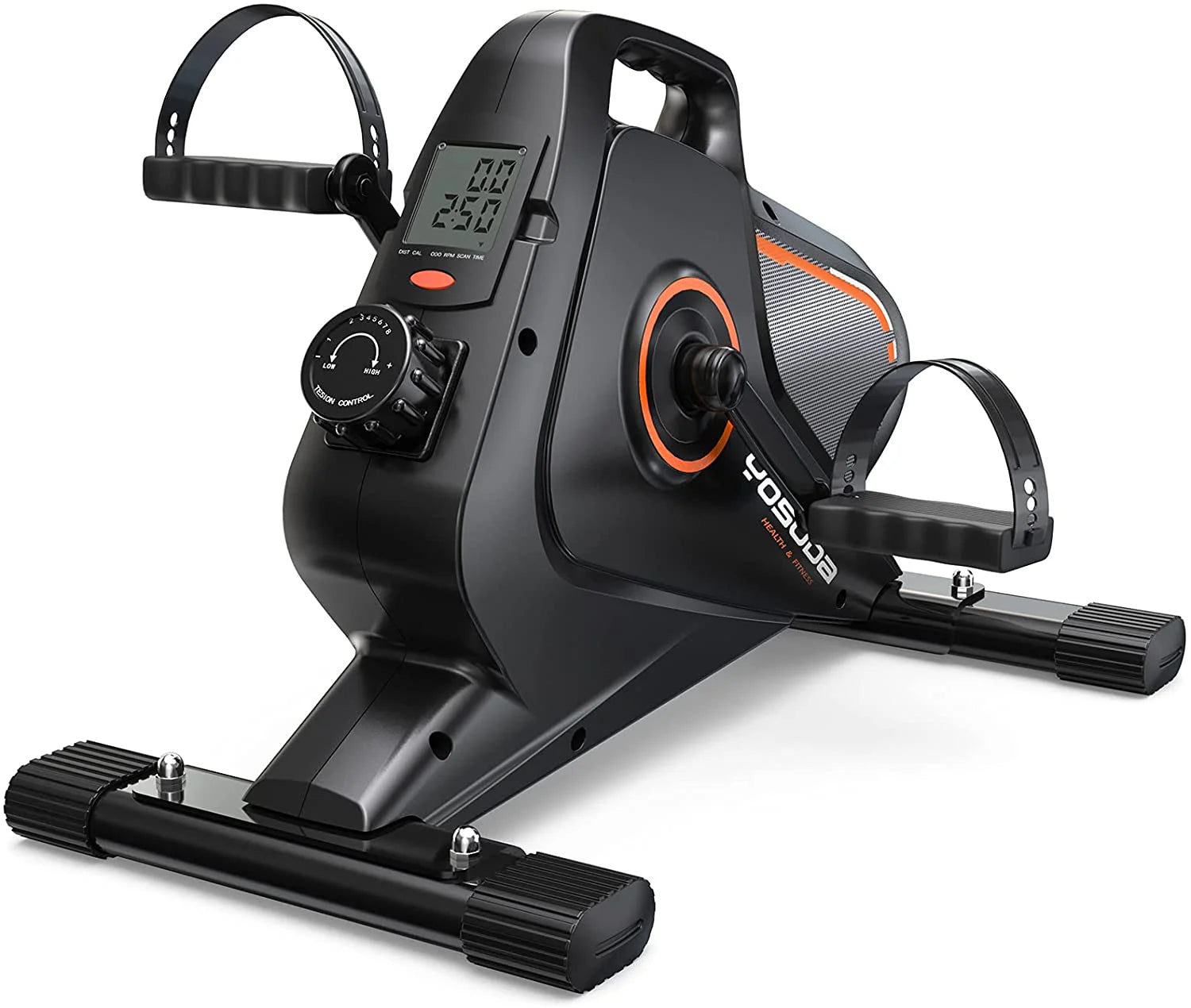 Under Desk Bike Pedal Exerciser - Quiet, Adjustable Resistance, Compact & Portable for Arm/Leg Workouts