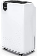 30 Pint Dehumidifier for Home Basements Bedroom Garage, Mid-Size Portable with Continuous Drain Hose Outlet and Wheel, 4