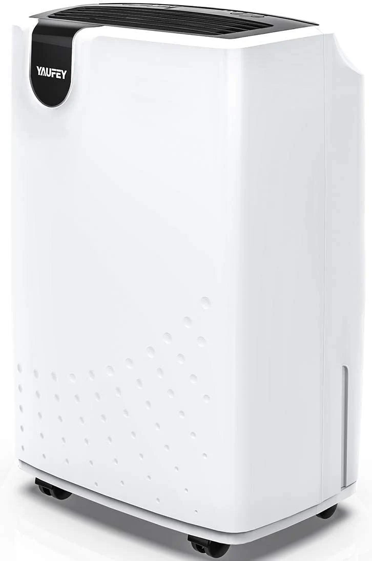 30 Pint Dehumidifier for Home Basements Bedroom Garage, Mid-Size Portable with Continuous Drain Hose Outlet and Wheel, 4