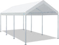 ADVANCE OUTDOOR 10x20 ft Heavy Duty Carport Potable Car Canopy Garage Party Tent Boat Shelter, Adjustable Height from 9.5 ft