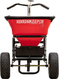 Walk Behind Push Spreader, 100lb Capacity, For Salt, Ice & Snow Melt, Included Grate & Cover With Enclosed Gearbox for