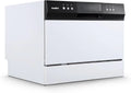 Desktop dishwasher, Energy Star portable dishwasher, 6 dish settings, small dishwasher with 8 washing programs, high-speed