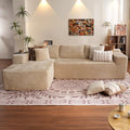 ovios 104" Cloud Sectional Couch with L-Shape Chaise,Modern Modular Sofa with Deep Seat, Upholstered Couches for Living Room