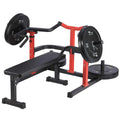 Chest Press Machine, 1050LBS Capacity, Independent Converging Arms, Weight Bench Press with Adjustable Flat Bench for Upper