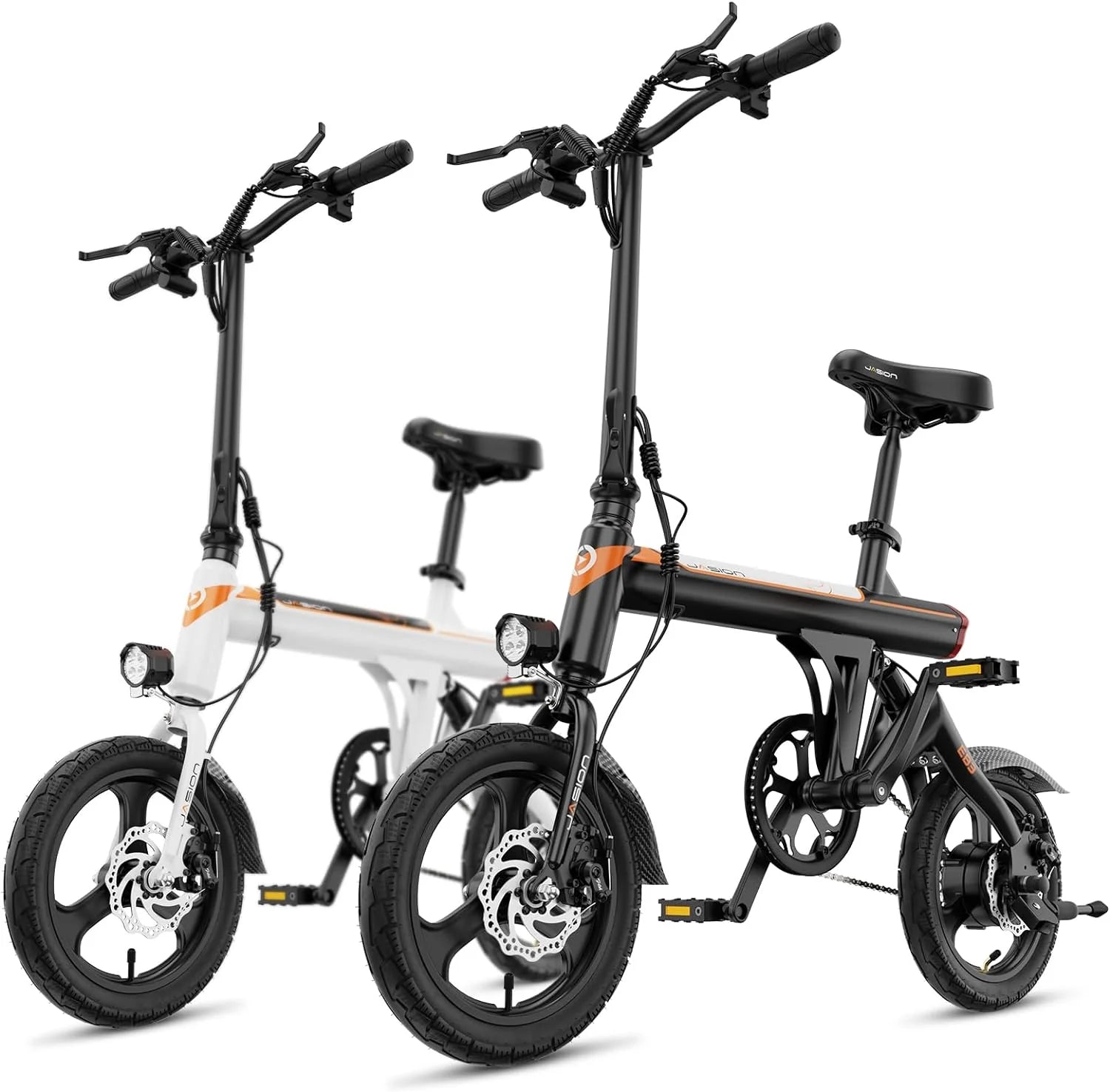 EB3 Electric Bike Adults 21mph, 500W Peak Motor, 270Wh Battery, Rear Suspension, 3 Levels Assist, 14" Folding Ebike for