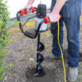 XtremepowerUS 1500W Electric Post Hole Digger with 6" Auger Bit, Anti Vibration Handle & Safety Lock for Soil & Fence Posts