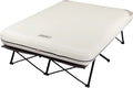 Camping bed, inflatable mattress and air pump set | Foldable camping bed and inflatable bed, equipped with side table and