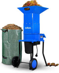 Landworks Leaf Mulcher Shredder Electric Green and Waste Management Heavy Duty 120V AC 11" Inch Cutting Blade .5" Inch