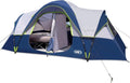 UNP Camping Tent 10-Person-Family Tents, Parties, Music Festival Tent, Big, Easy Up, 5 Large Mesh Windows, Double Layer, 2